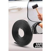 Opel Senator Uyumlu Oto Araç Kapı Koruma Fitili 5 Metre Parlak Siyah Çarpma Ve Çizilme Önleyici Koruma Bandı