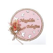 Loradavet Lora Davet Kız Bebek Kapı Süsü, Hastane Kapı Süsü, Duvar Süsü (1 (529472221) Çok Renkli