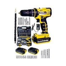 Staxx Power STX1069 24V 5Ah Li-ion Çift Akülü Darbeli Matkap Vidalama + 24 Parça Uç
