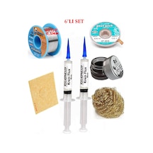Lehimleme Seti 40 G 0,5 Mm Lehim Teli Cp-3515 Lehim Fitili Flux Lehim Toplama Havya Uc Temizleyici Seti Tk270