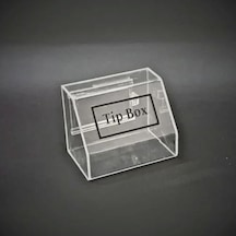 Tipbox - Bahşiş Kutusu Şeffaf - 15x10xh12cm