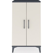 Arges Komodin 2 Kapaklı 60x30x106 Antrasit-aytaşı Antrasit