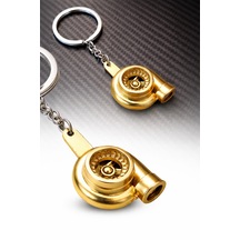 Turbo Model Metal Oto Anahtarlık Araba Aksesuarı Bukalemun Renk Sessiz Anahtar Halkası