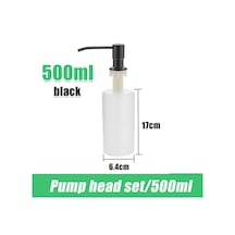 Set1-500ml-black-500ml Mutfak Sıvı Pompası Sabunluk Mutfak Sabunluk İçin Siyah Lavabo Sabun Şişesi Mutfak Aracı Şişe Aksesuarları