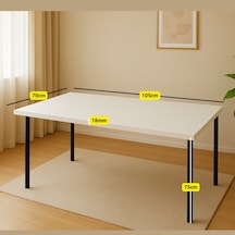Yemek Çalışma Masası 105 70 Metalayaklı