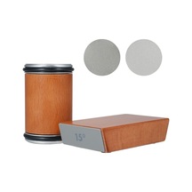 Ahşap Ve Metal Ev Fırçası Zımparası Seti, 15 -20 Açıyla Zımparalama, 2 Adet Zımpara Bloku 400, 1000 , Manyetik Tabanlı, Kahverengi