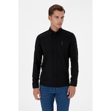 U.s. Polo Assn. Erkek Siyah Gömlek Basic 50307701-vr046 Siyah