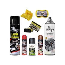 Motor Klima Temizleyici Lastik Torpdo Parlatıcı Sünger Bez Ebrayn