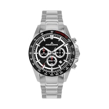 Jacques Lemans 1-2207a Lıverpool Chronograph Erkek Kol Saati Gümüş - Siyah