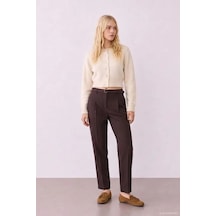 Quzu 27ktrk02821 Triko Hırka Krem Std