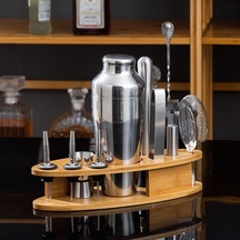 11 Parçalı Paslanmaz Çelik Kokteyl Şeker Seti - Profesyonel Bar Malzemeleri 700 Ml