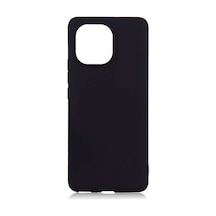 Noktaks - Xiaomi Uyumlu Xiaomi Mi 11 - Kılıf Mat Renkli Esnek Premier Silikon Kapak - Siyah