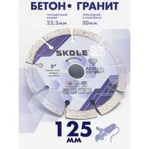 Skole Beton İçin 125 Mm Segmentli Elmas Ağız Taşa, Taşlama Makinesi 453041017