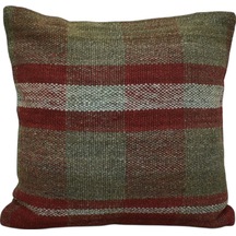 Zehra Abla Halı Yeni El Dokuma Dekoratif Kilim Kırlent Yastık Kılıfı 6062