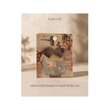 Mini Washi Bant Ve Bant Kesici Seti Vintage Tasarım Model 2 - 942410251 Diğer