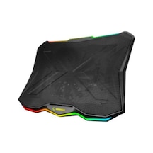 Rampage Ad-rc8 Showy Siyah 180mm Fan 15-17 Rgb Işıklı Notebook Soğutucu Stand