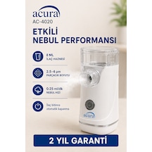 Ac-4020 Şarjlı Mesh Nebulizatör Maske Ve Ağızlık Hediyeli
