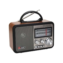 Hobibahçem Orta Boy Retro, Nostaljik, Ahşap Tasarım Bluetooth Hoparlörlü, Şarjlı