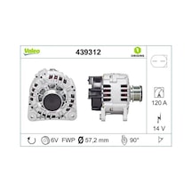 Vw Polo Sarj Dinamosu 1.4 Tdi 2005-2010 Bms Bnv Valeo 439312