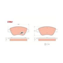 Ön Balata Albea-palıo-stılo-sıena Doblo 1.3 1.9 Idea Corsa 1.3 07 Fişsiz Trw 4254.06/ 55175317/ 55174420/ Wva23705