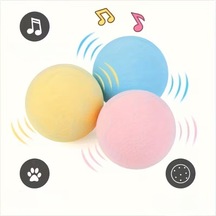 Zvnm Kedi Otlu 3 Sesli İnteraktif Top Kedi Oyuncağı Zcv12