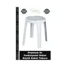 Premium Ev Fonksiyonel Dekor Büyük Raket Tabure Çok Renkli
