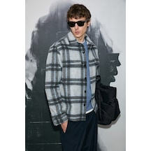 Lufian Karl Erkek Basic Gömlek Regular Fit Gri Gri 112010685100150 Gri