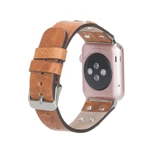 Bouletta Apple Watch Uyumlu Deri Kordon Cross 42-44-45Mm St V18 T