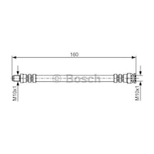 Bosch 1987476629 Arka Fren Hortumu 160mm Boxer 2.0-2.2-2.8 Hdı 46786435