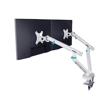 Özel Tasarım Çiftli Monitör Kolu Max 35" 10kg Taşıma Kapasiteli Mekanik Yaylı Hızlı Vidasız Montaj