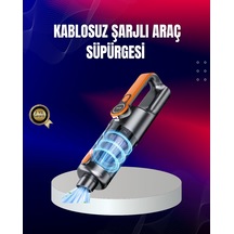 Taşınabilir Şarjlı El Süpürgesi Çok Yönlü Temizlik 5 Başlıklı Numaratör Hediyeli Siyah