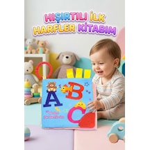 Babycim İlk Harfler Diş Kaşıyıcılı Hışırtı Sesli Alfabe Ve Resimli Sayfalı Eğitici Oyuncak