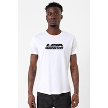 Lisa Rockstar Beyaz Erkek Bisikletyaka Tshirt Çok Renkli