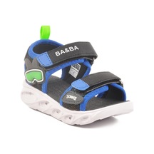 018127 P Siyah-saks Çocuk Sandalet Ba&ba Siyah - Saks
