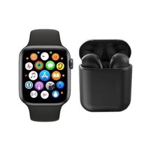 Smart Watch + 12 Siyah Tws Kablosuz Kulaklık Ikili Kombin T500