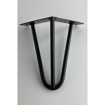 Lüx Metal Çok Amaçlı Ayak Koltuk Tv Ünitesi Sehpa Masa Ayağı Robot Süpürgeye Uygun 15cm 20cm 30cm Siyah