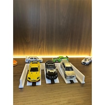 Reborn 3d 1/64 Ölçek Araç Rampa Ve Bariyer Standı Beyaz