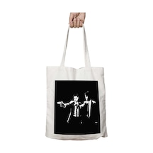 Art Hediye Supernatural Fiction Pulp Fiction Mashup İki Tarafı Kalıcı Baskılı Yıkanabilir Çanta Çok Renkli
