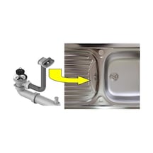 Teka EBM 45 İnfant OD Evye Sifon Takımı Gümüş