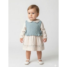 Xo Kids Kız Çocuk Elbise 9-24 Ay 52142 MAvi