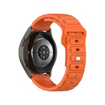 Galaxy Watch 46mm Nvth Krd-132 22mm Silikon Kordon Strap Kayış - Turuncu