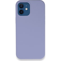 Apple Uyumlu - iPhone 12 Kılıf Lansman Legant Silikon - Lila