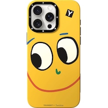 İphone 15 Pro Max Uyumlu Kılıf Magsafe Özellikli Sunshine Tasarımlı Youngkit Daily Happy Serisi Sarı