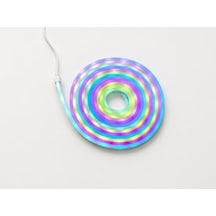 5 Metre Akıllı Silikon Neon Görünümlü Rgb Led Şerit Işık Uygulama Kontrollü Müzik Ve Ses Senkronizasyonu 16 Milyon Renk Usb Beslemeli Kumandalı 3 Renk