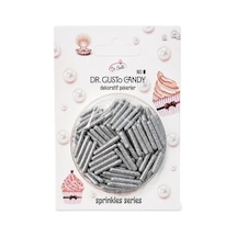 Dr. Gusto Gümüş Spagetti Çubuk Pasta Süsleme Şekeri