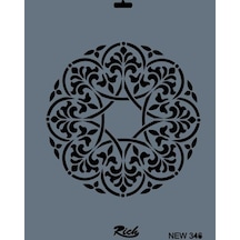 Rich New Seri N-346 Stencil 35X25 Cm