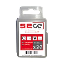 Sece 1/4'' Torx Bits Uç T15x25 Mm 20 Adet