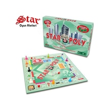 Monopoly Star Poly Emlak Alım Satım Oyunu Zeka Eğitici Oyunlar Aile Kutu Oyunu 2 - 6 Kişilik Oyun