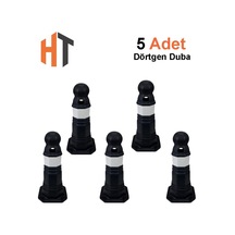 5'li Antik Yol Dubası Seti Siyah 50 Cm Siyah