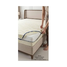 Kılıf Bambu 80x160 Yatak Kılıfı Koruyucusu Örtüsü Fermuarlı Kapitone Fit Zippered Mattress Cover Naturel